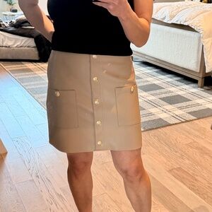 L’Agence Faux Leather Mini skirt